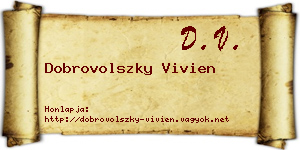Dobrovolszky Vivien névjegykártya