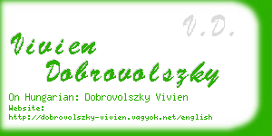 vivien dobrovolszky business card
